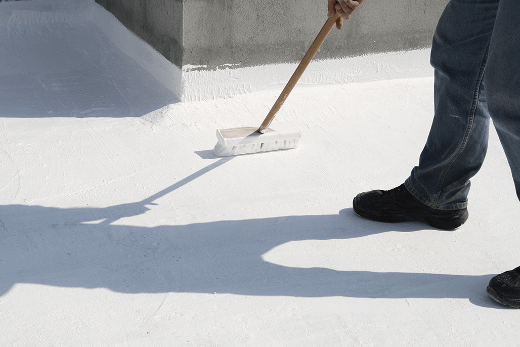 Greer roof coating and parapet and roof repair. 