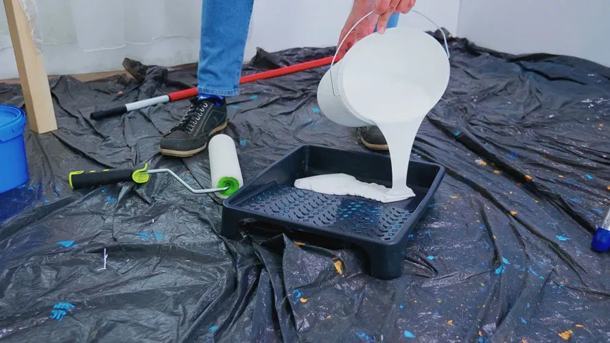 painter adding paint