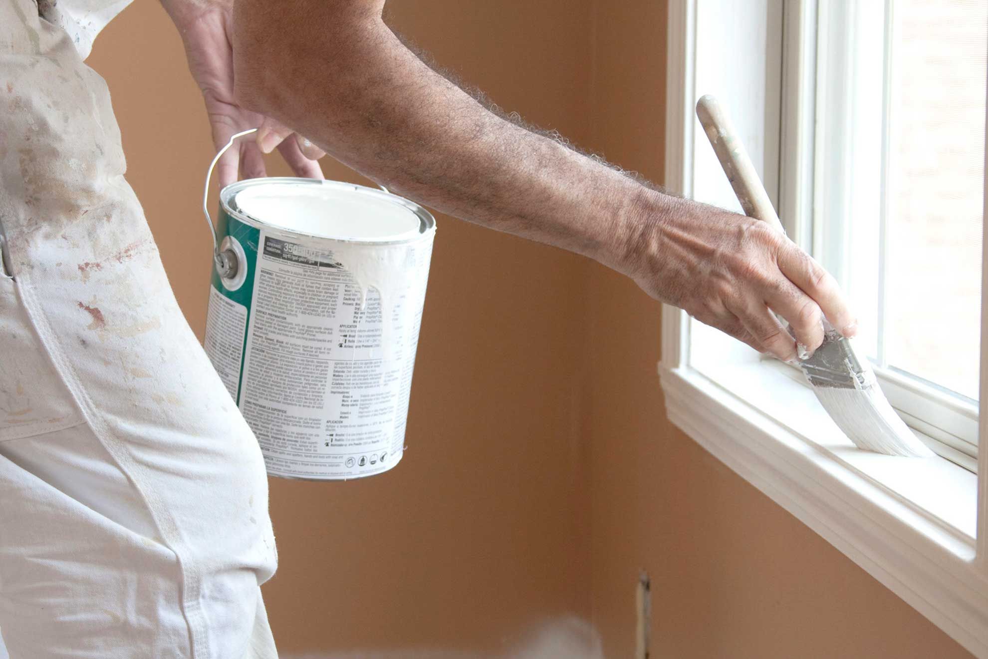 Window being painted.