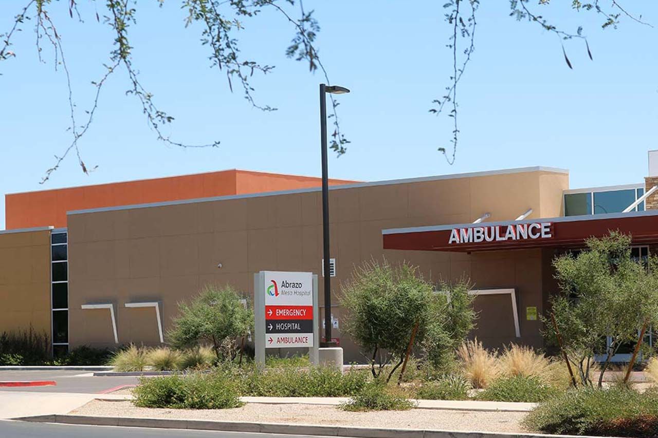 Abrazo Mesa hospital. Commercial Painters. Nelson J. Greer.