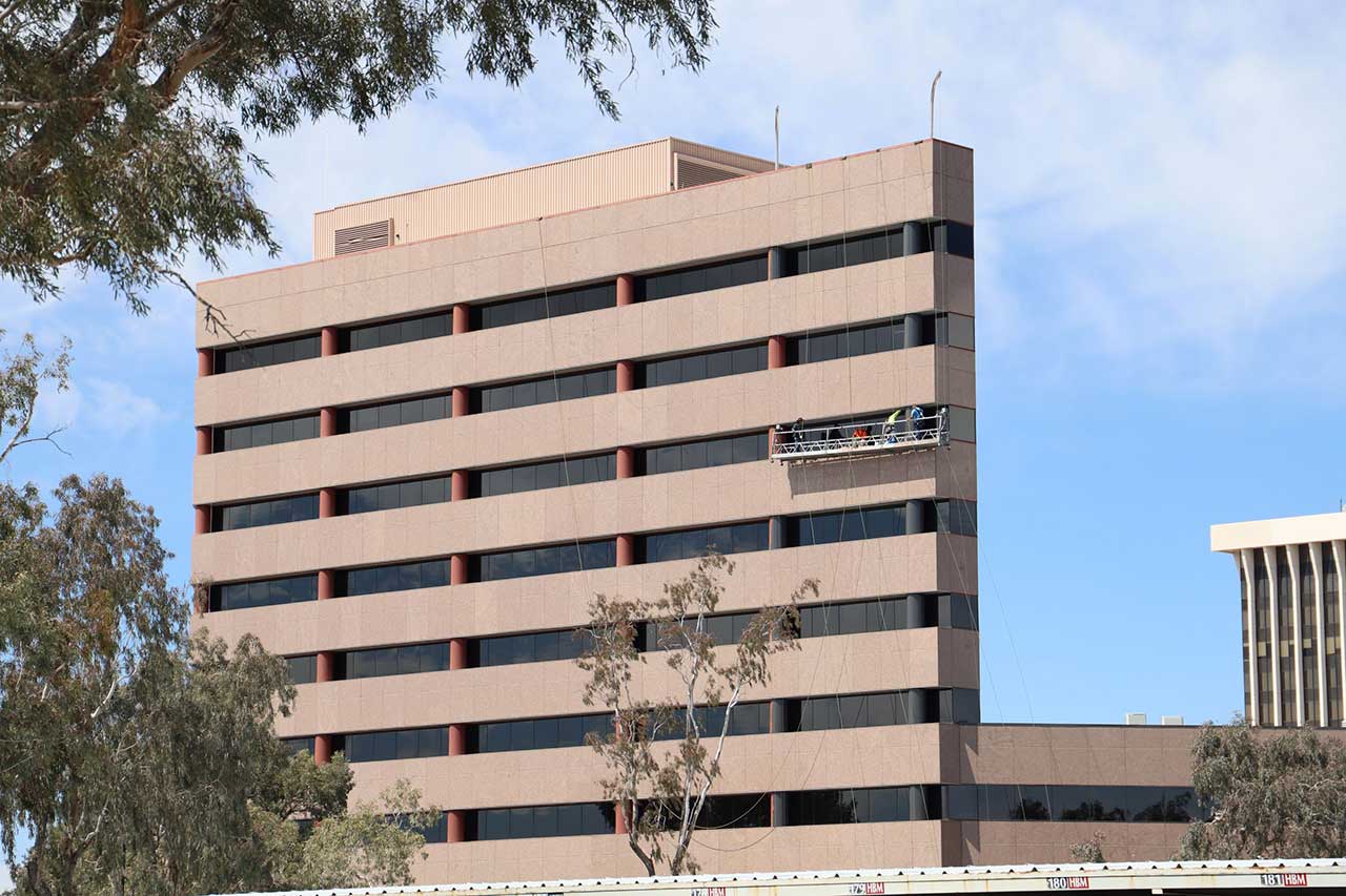 High rise painting in Tucson