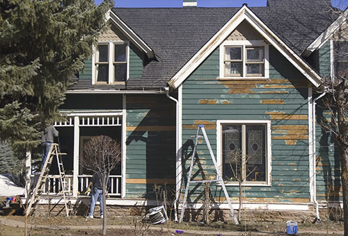 Painting Over Old Exterior Paint on Old House